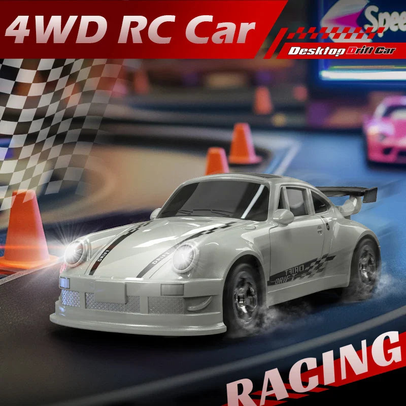 2025 New Kf20 1:64 Drift Rc Car Four-wheel remote-controlled racing car Full proportions Desk Competition Toy Boys Ideal gifts.